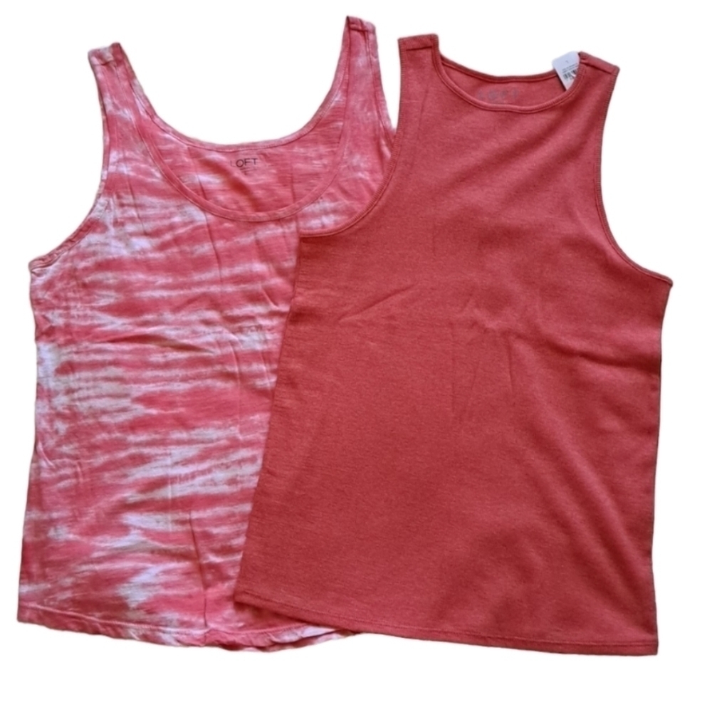 Anne Klein + LOFT Tank Top Bundle | Size L | NWT | Neutral Vibes